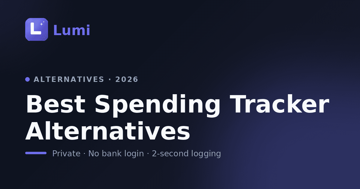 Best Spending Tracker App Alternatives in 2026
