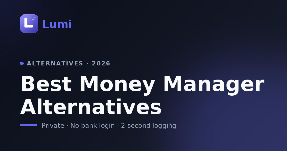 Best Money Manager (Realbyte) Alternatives in 2026