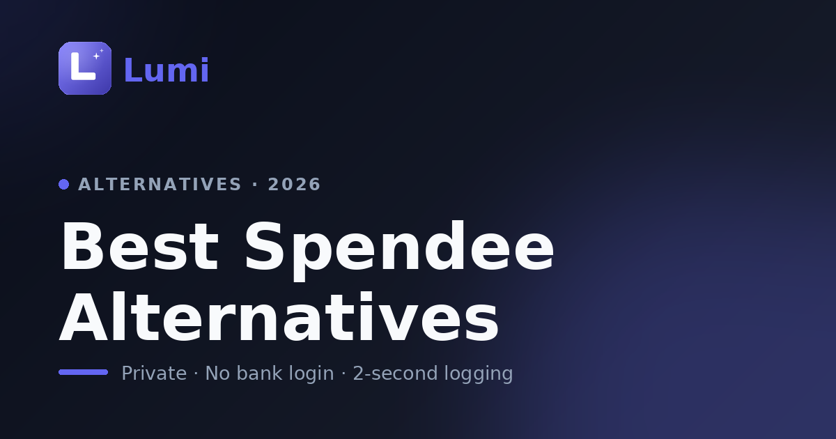 Best Spendee Alternatives in 2026